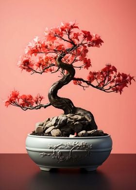 Abstract Bonsai Tree Art