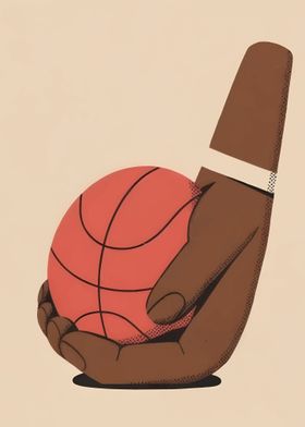 Basketball In a Hand 