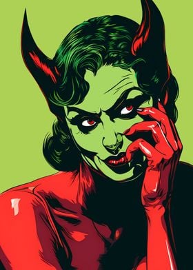 Comic Female Devil