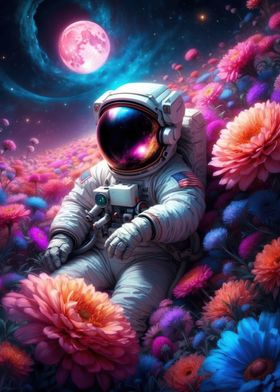 Astronaut flowers gaming