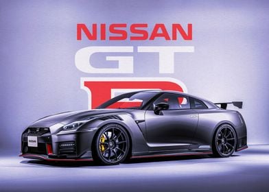 Grey Nissan GT-R