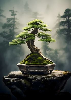 Abstract Bonsai Tree Art