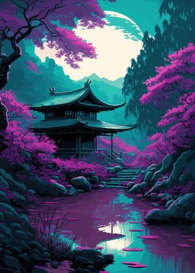 Cherry Blossom Japan Art