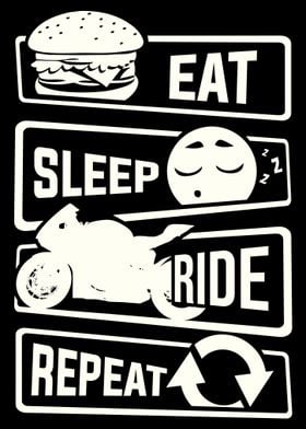 Motorcycle Biker Poster