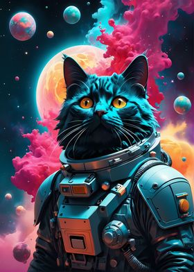 Cat Cosmic Space