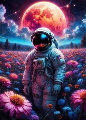 Astronaut flower gaming
