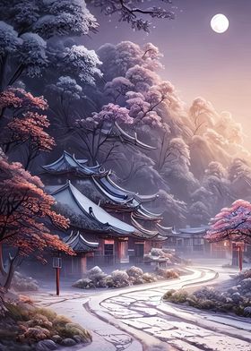 Japanese village scape