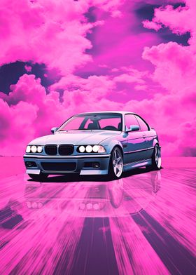 Car Neon Synthwave