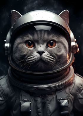 Astronaut Kitten Cat Katze