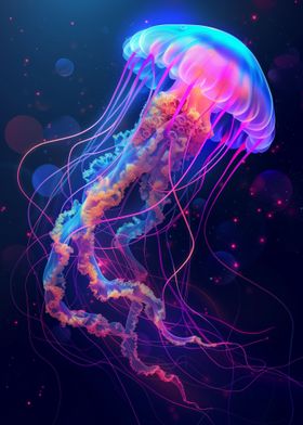 Neon Jellyfish
