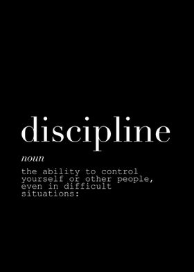 Discipline definition 