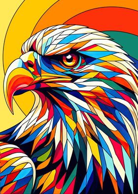 eagle wpap colorful