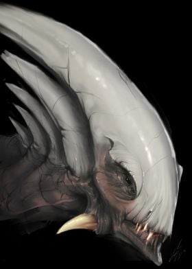 Raptor Dragon Portrait