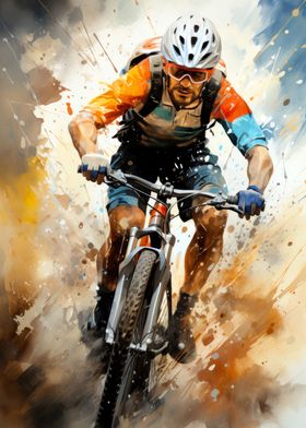 Cycling sport art