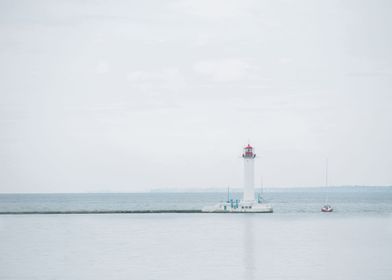 Lighthouse at sea