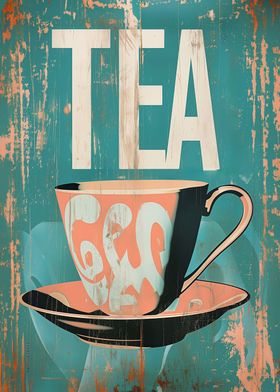 Retro Tea Poster