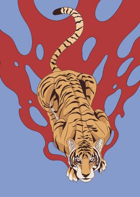 aesthetic tiger art