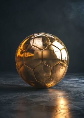 Ball 3D Dark Gold