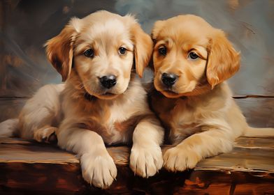 Yellow labrador puppies