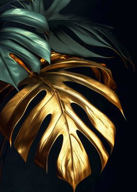 Floral 3D Dark Gold