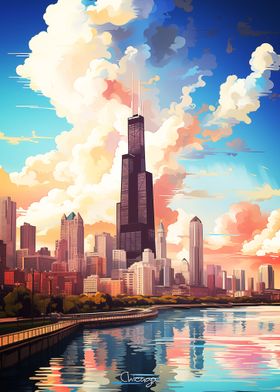 Chicago Art Painting