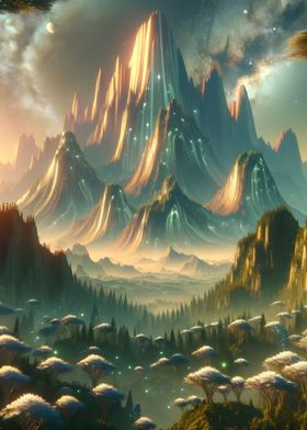 Alien Surreal Landscape 