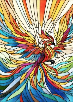 Phoenix Rising Mosaic