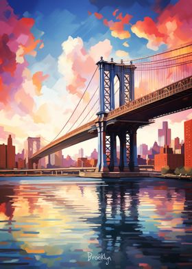 Brooklyn Brigde painting