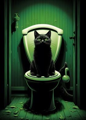 Black Cat toilet 