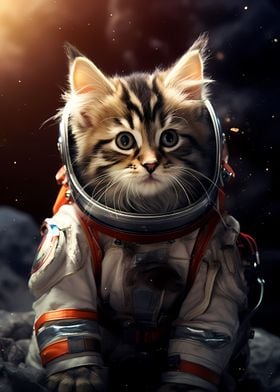 Astronaut Maine Coon Cat