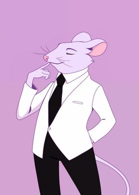 Business Rat Man in a Suit