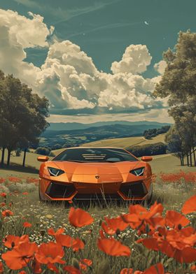 flower Garden Lamborghini