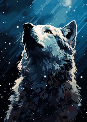 Inspiring Wolf Pixel Art