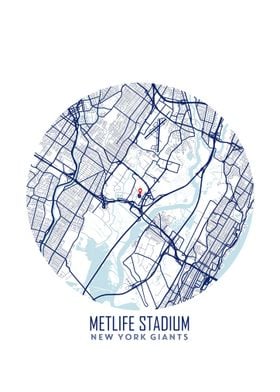 MetLife Stadium Map