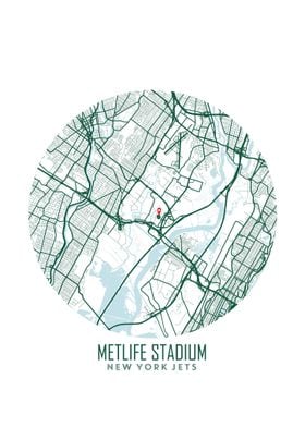 MetLife Stadium Map