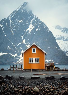 Lonely house on lofoten