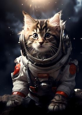 Astronaut Maine Coon Cat