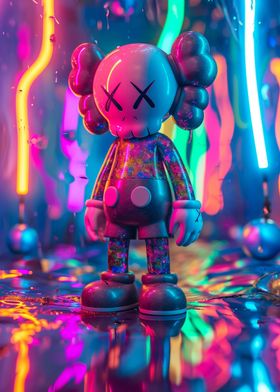 Neon Aesthetic Kaws