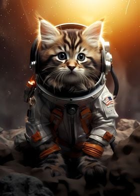 Astronaut Maine Coon Cat