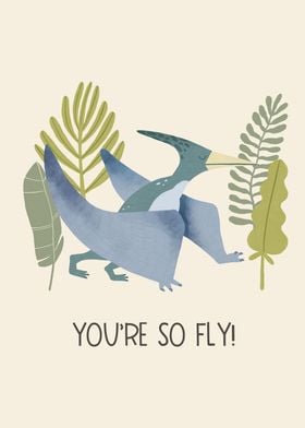 Cute Pteranodon Poster