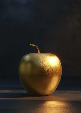 Apple 3D Dark Gold