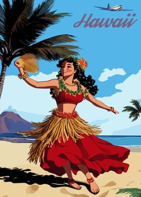 Fanving Hula Girl