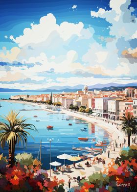 Cannes Promenade painting