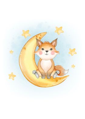 Baby Fox on the moon