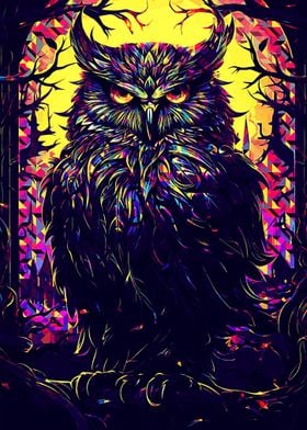 Owl pop art