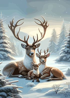 the night deer christmas