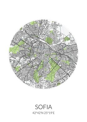 Sofia Circle City Map