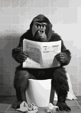 Monkey Gorilla Toilet