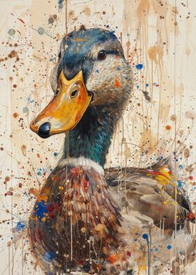 Abstract Duck Portrait