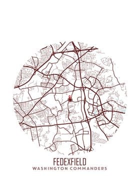 FedExField Stadium Map